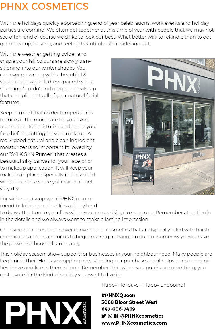 PHNX Cosmetics Winter Holiday- Neighbur Article/December 2022